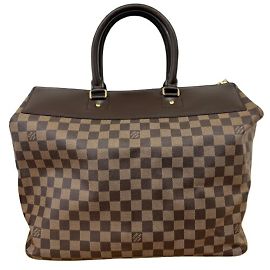Bolsa Louis Vuitton Greenwich PM Damier Ébène Marrom