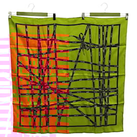 Hermès-Hermes Carre 90 Scarf in Orange-Orange