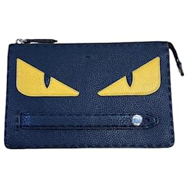 Fendi-Fendi Bugs Monster Clutch Bag 7VA350-Black