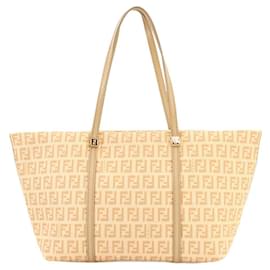 Fendi-Fendi Zucchino Tote Bag-Beige