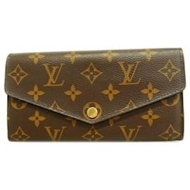 Louis Vuitton-Louis Vuitton Long Wallet Monogram Portefeuille Sarah-Red
