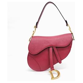 Dior-Christian Dior Saddle Bag M0446 With Strap (3819366)-Red