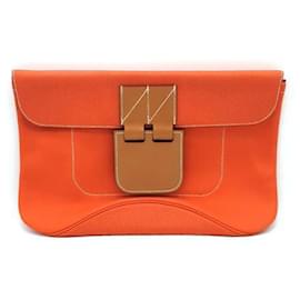 Hermès-Pochette Virevolte Hermès (T) (1914179)-Orange