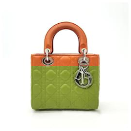 Dior-Christian Dior Cannage Ladybag Small (1935081)-Orange