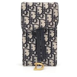 Dior-Christian Dior Oblique Mini Crossbody Bag (4553111)-Blue