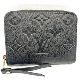 Louis Vuitton-Louis Vuitton Zippy Coin Purse in Monogram Empreinte-Black