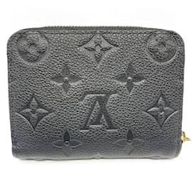 Louis Vuitton-Louis Vuitton Zippy Coin Purse in Monogram Empreinte-Black