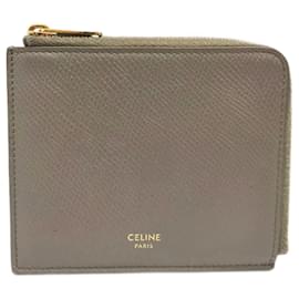 Céline-Celine Gray Business Card Case-Brown