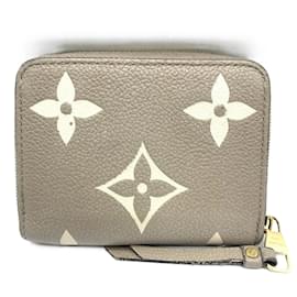 Louis Vuitton-Louis Vuitton Monogram Empreinte Zippy Coin Purse-Beige
