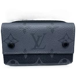 Louis Vuitton-Louis Vuitton Monogram Eclipse Zippy Organizer Compact Wallet-Monogram