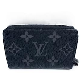 Louis Vuitton-Louis Vuitton Monogram Eclipse Zippy Organizer Compact Wallet-Monogram