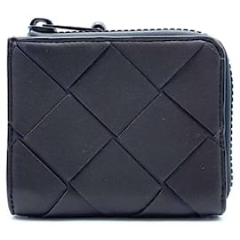 Bottega Veneta-Bottega Veneta Maxi Intrecciato Coin Case-Black