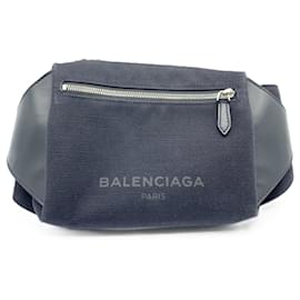 Balenciaga-Balenciaga Body Bag Shoulder Waist Pouch-Black