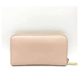 Fendi-Fendi Pink Leather Long Wallet-Pink