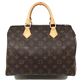 Louis Vuitton-Louis Vuitton Speedy 30 Monogram Boston Bag-Brown,Monogram