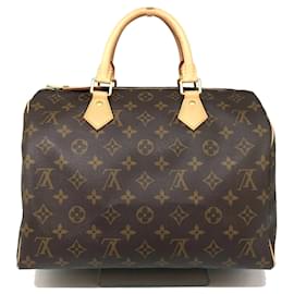 Louis Vuitton-Louis Vuitton Speedy 30 Monogram Boston Bag-Brown,Monogram