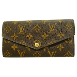 Louis Vuitton-Louis Vuitton Long Wallet Monogram Portefeuille Sarah M60531-Brown
