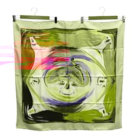 Hermès-Hermes Carre 90 Silk Scarf-Orange