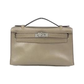 Hermès-Hermes Kelly MINI Pochette Handbag-Bronze