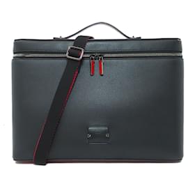 Christian Louboutin-Christian Louboutin Black Leather Handbag-Black