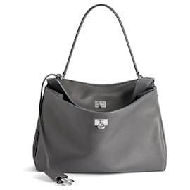 Balenciaga-WOMEN'S GRAY RODEO MEDIA BAG-Grey