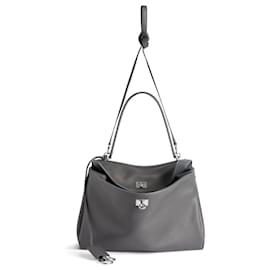 Balenciaga-WOMEN'S GRAY RODEO MEDIA BAG-Grey