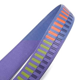 Hermès-Hermes Trace Cuir 073647CK Strap-Blue,Other
