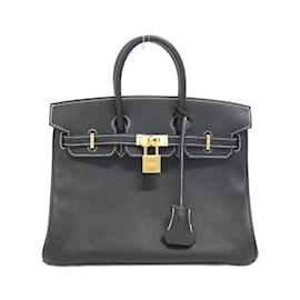 Hermès-Hermes Birkin 25cm Handbag-Black