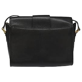 Autre Marque-Burberrys Shoulder Bag Leather Black Auth 112035-Black