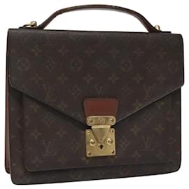 Louis Vuitton-LOUIS VUITTON Monogram Monceau 28 Hand Bag M51185 LV Auth 112552-Monogram