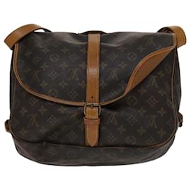 Louis Vuitton-LOUIS VUITTON Monogram Saumur 35 Shoulder Bag M42254 LV Auth ar13118-Monogram