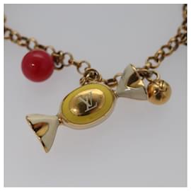Louis Vuitton-LOUIS VUITTON Porte Cles Chainne Delice Charm metal Gold M66002 LV Auth 110469-Golden