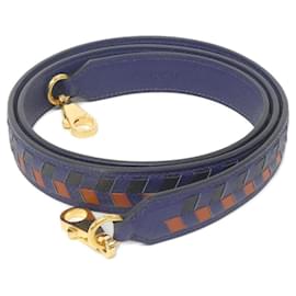 Hermès-Hermes Trace Cuir Chevron Strap-Black