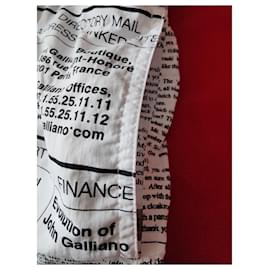 John Galliano-New John Galliano Newspaper Swim Shorts Underwear S-White