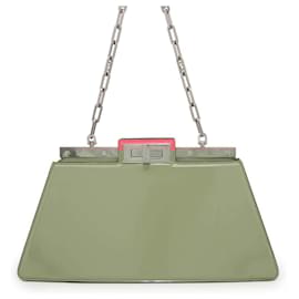 Fendi-Sac à bandoulière Fendi Chain Peekaboo Cut-Rose