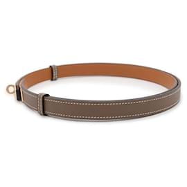 Hermès-Hermes Kelly Belt in Etoupe Pink-Other