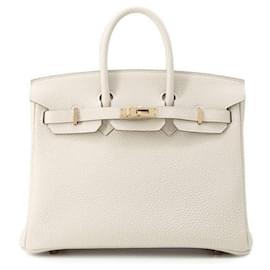 Hermès-Hermes Birkin 25 Handbag in Crepe Pink-Other