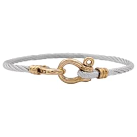Fred-Vintage Fred bracelet 'Force 10' in gold and steel.-Other