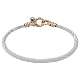 Fred-Vintage Fred bracelet 'Force 10' in gold and steel.-Other