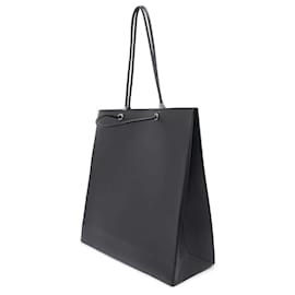 Fendi-Fendi Black Leather Tote Bag-Black