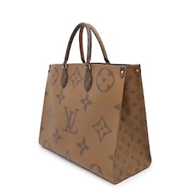 Louis Vuitton-Louis Vuitton Monogram Reverse Tote Bag-Red,Monogram