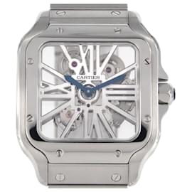 Cartier-Cartier Santos de Skeleton LM WHSA0015 SS Wristwatch-Other
