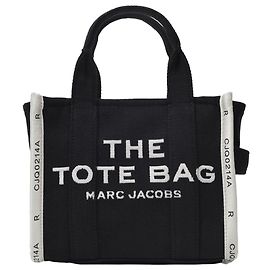 Marc Jacobs La pequeña bolsa tote en lona negra Negro