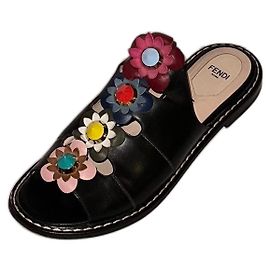 Fendi Elegant sandal size 39 Black