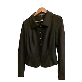 Marc Cain Wool and cashmere blazer Black