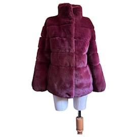 Diane Von Furstenberg-Coats, Outerwear-Dark red