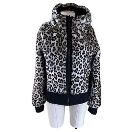 Veste Goldbergh Double Face Sunna Noir Imprimé Léopard Multicolore