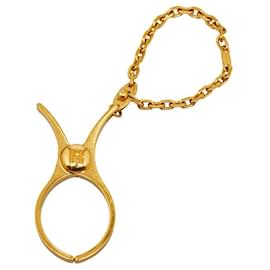 Hermès-Hermes Gold Plated Glove Holder-Golden,Metallic