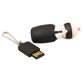 Fendi Karl Lagerfeld USB Memory Case Keychain Black