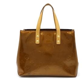 Louis Vuitton-Louis Vuitton Vernis Reade PM Tote Bag-Metallic,Bronze